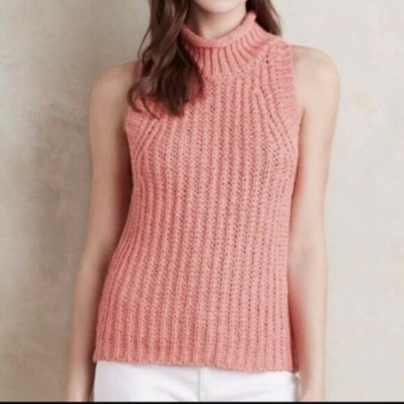 Moth Anthropologie Chunky Cotton Sleeveless Sweater Great condition Size Large - Picture 1 of 11